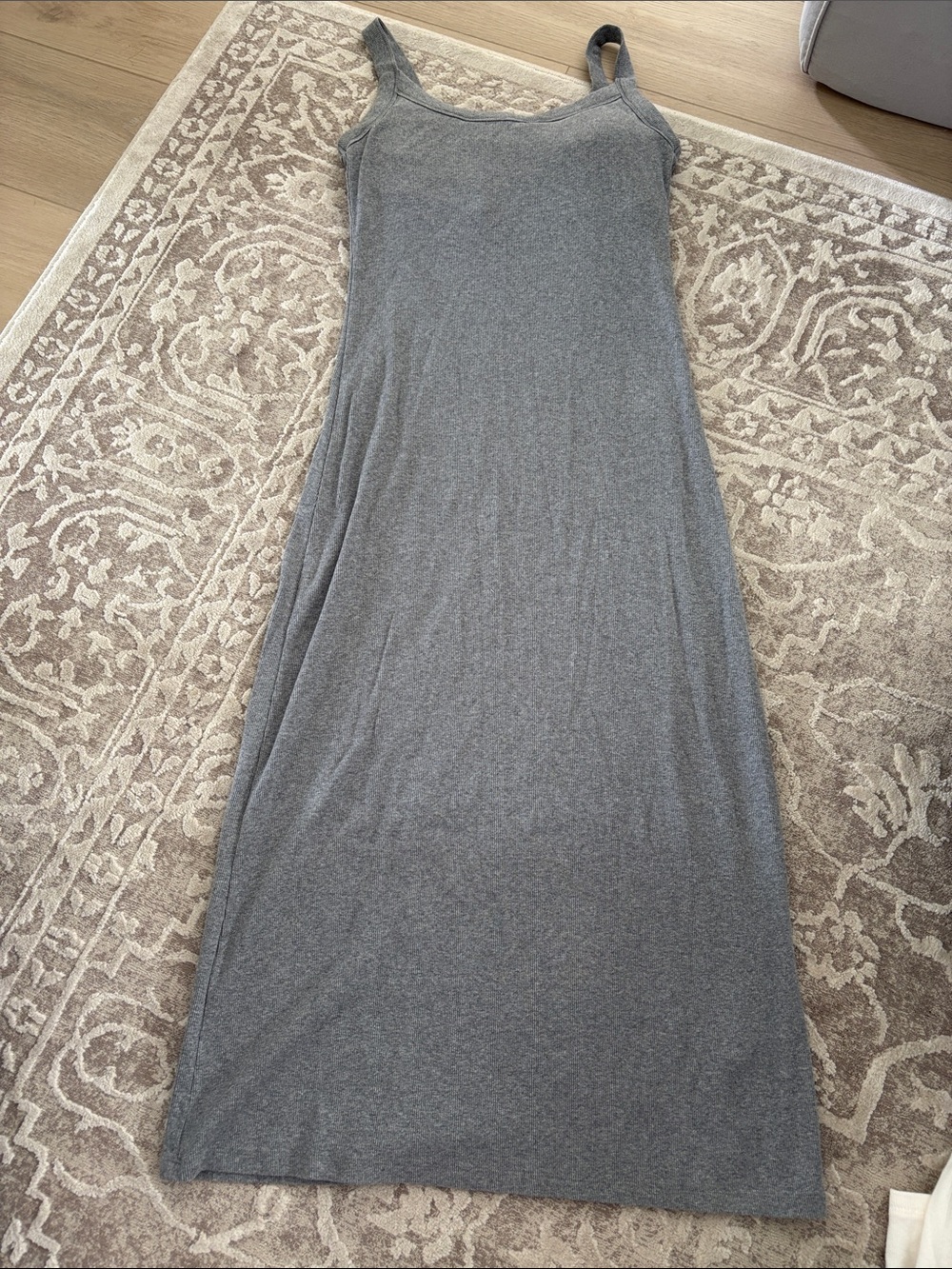 Abercrombie & Fitch Gray Midi Tank Dress